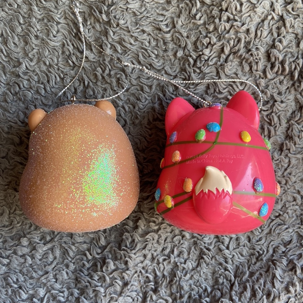 Squishmallows 2024 Fifi the Fox & Hans the Hedgehog Christmas Ornaments. NWOT. - Picture 8 of 15